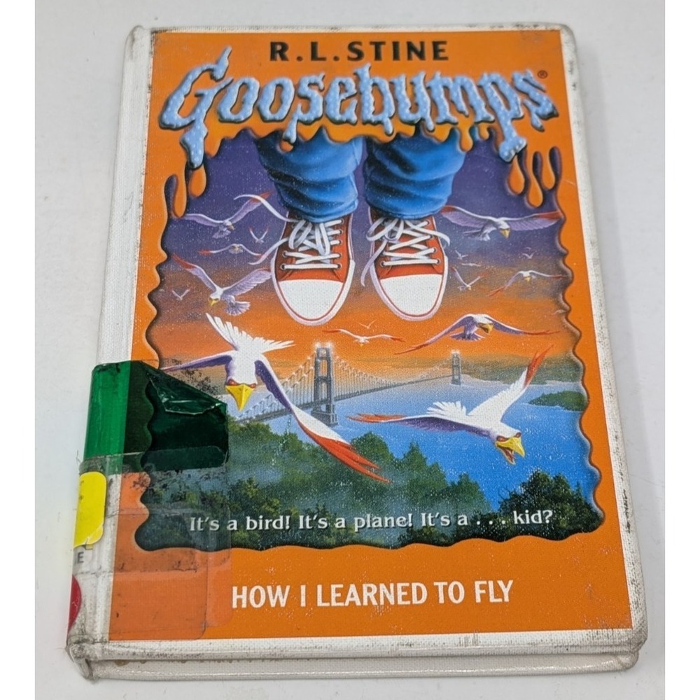 Goosebumps How I Learned to Fly Hardcover Library Bound to Stay Bound Books VTG